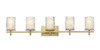 Z-LITE 1949-5V-MGLD 5 Light Vanity, Modern Gold