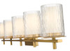 Z-LITE 1949-5V-MGLD 5 Light Vanity, Modern Gold