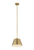 Z-LITE 2307-12RB 1 Light Pendant, Rubbed Brass