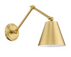 Z-LITE 347S-MGLD 1 Light Wall Sconce, Modern Gold