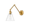 Z-LITE 348S-RB 1 Light Wall Sconce, Rubbed Brass