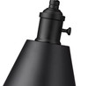 Z-LITE 349S-MB 1 Light Wall Sconce, Matte Black