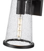 Z-LITE 5004M-BK 1 Light Outdoor Wall Light, Sand Black