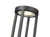 Z-LITE 5005PHB-5009P120-BK 1 Light Outdoor Post Mounted Fixture, Sand Black