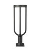 Z-LITE 5005PHB-533PM-BK-LED 1 Light Outdoor Pier Mounted Fixture, Sand Black