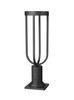 Z-LITE 5005PHM-533PM-BK-LED 1 Light Outdoor Pier Mounted Fixture, Sand Black