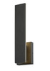 Z-LITE 5007-18BK-LED 2 Light Outdoor Wall Light, Sand Black