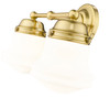 Z-LITE 735-2V-LG 2 Light Vanity, Luxe Gold