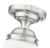 Z-LITE 735F10-BN 1 Light Flush Mount, Brushed Nickel