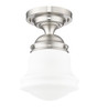 Z-LITE 735F10-BN 1 Light Flush Mount, Brushed Nickel