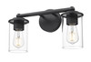 Z-LITE 742-2V-MB 2 Light Vanity, Matte Black