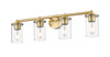 Z-LITE 742-4V-LG 4 Light Vanity, Luxe Gold