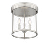 Z-LITE 742F13-BN 3 Light Flush Mount, Brushed Nickel