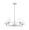 Z-LITE 744-34R-BN 5 Light Chandelier, Brushed Nickel