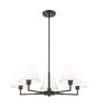 Z-LITE 744-34R-MB 5 Light Chandelier, Matte Black