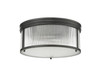 Z-LITE 7504FR18-MB 2 Light Flush Mount, Matte Black