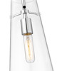 Z-LITE 7508P-ROD-CH 1 Light Pendant, Chrome