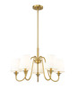 Z-LITE 7509-5-26MGLD 5 Light Chandelier, Modern Gold