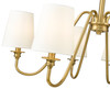 Z-LITE 7509-6-32MGLD 6 Light Chandelier, Modern Gold