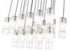 Z-LITE 824P-17L-BN 17 Light Linear Chandelier, Brushed Nickel