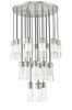 Z-LITE 824P-27R-BN 27 Light Chandelier, Brushed Nickel