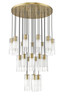 Z-LITE 824P-27R-MGLD 27 Light Chandelier, Modern Gold