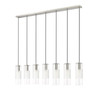 Z-LITE 824P-7L-BN 7 Light Linear Chandelier, Brushed Nickel