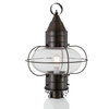 ELK HOME 1510-BR-CL Classic Onion Outdoor Post Light - Bronze with Clear Glass