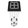 AVENUE LIGHTING HF1905-13-GL-BK-SNW 13-Light FLUSH MOUNT PENDANTS, BLACK AVENUE LIGHTING HF1905-13-GL-BK-SNW 13-Light FLUSH MOUNT PENDANTS, BLACK