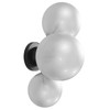 AVENUE LIGHTING HF4244-BK-WHT 4-Light WALL SCONCE, BLACK