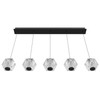 AVENUE LIGHTING HF3955-BK 5-Light Multi-Light Pendant, BLACK