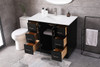 ELEGANT KITCHEN AND BATH VF19642BK 42 Inch SIngle Bathroom Vanity In Black
