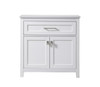 ELEGANT KITCHEN AND BATH SC013030WH 30 Inch Wide Bathroom Storage Freestanding Cabinet In White ELEGANT KITCHEN AND BATH SC013030WH 30 Inch Wide Bathroom Storage Freestanding Cabinet In White
