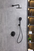 ELEGANT KITCHEN AND BATH FAS-9001MBK George Complete Shower Faucet System with Rough-in Valve in Matte Black