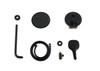 ELEGANT KITCHEN AND BATH FAS-9001MBK George Complete Shower Faucet System with Rough-in Valve in Matte Black