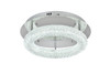 ELEGANT LIGHTING 3800F18C Bowen 18 inch Adjustable LED Flush Mount in Chrome