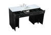 ELEGANT KITCHEN AND BATH VF14954MBK 54 Inch ADA Compliant Bathroom Vanity In Black