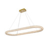 ELEGANT LIGHTING 3800D50L1SG Bowen 51 inch Adjustable LED Chandelier in Satin Gold