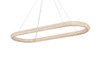 ELEGANT LIGHTING 3800D50L1SG Bowen 51 inch Adjustable LED Chandelier in Satin Gold