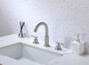 ELEGANT KITCHEN AND BATH FAV-1009BNK Leah 8 inch Widespread Double Handle Bathroom Faucet in Brushed Nickel