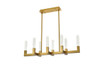 ELEGANT LIGHTING 1030G42SG Noemi 42 inch Adjustable LED Pendant in Satin Gold