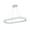 ELEGANT LIGHTING 3800D42L1C Bowen 42 inch Adjustable LED Chandelier in Chrome