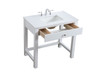 ELEGANT KITCHEN AND BATH VF14836WH 36 Inch ADA Compliant Bathroom Vanity In White