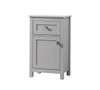 ELEGANT KITCHEN AND BATH SC011830GR 18 Inch Wide Bathroom Storage Freedstanding Cabinet In Grey