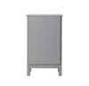 ELEGANT KITCHEN AND BATH SC011830GR 18 Inch Wide Bathroom Storage Freedstanding Cabinet In Grey