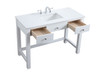 ELEGANT KITCHEN AND BATH VF14848WH 48 Inch ADA Compliant Bathroom Vanity In White