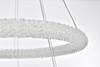 ELEGANT LIGHTING 3800G28C Bowen 28 inch Adjustable LED Chandelier in Chrome