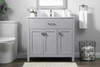 ELEGANT KITCHEN AND BATH VF28836GR 36 Inch SIngle Bathroom Vanity In Grey