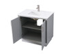 ELEGANT KITCHEN AND BATH VF19636GR 36 Inch SIngle Bathroom Vanity In Grey