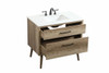 ELEGANT KITCHEN AND BATH VF41036NT 36 inch Single bathroom vanity in natural oak